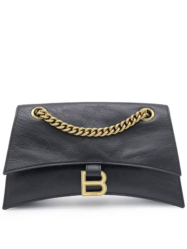 Crush Logo Gold Chain Small Shoulder Bag Black - BALENCIAGA - BALAAN 2