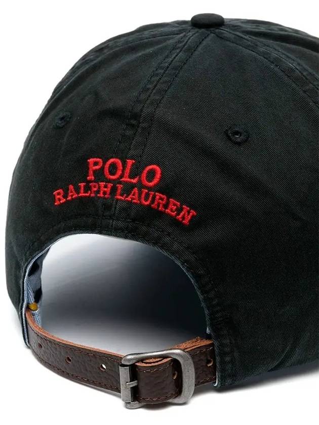 Pony Logo Classic Sport Ball Cap Black - POLO RALPH LAUREN - BALAAN 4