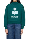 Moby Logo Print Sweatshirt Teal - ISABEL MARANT - BALAAN 3