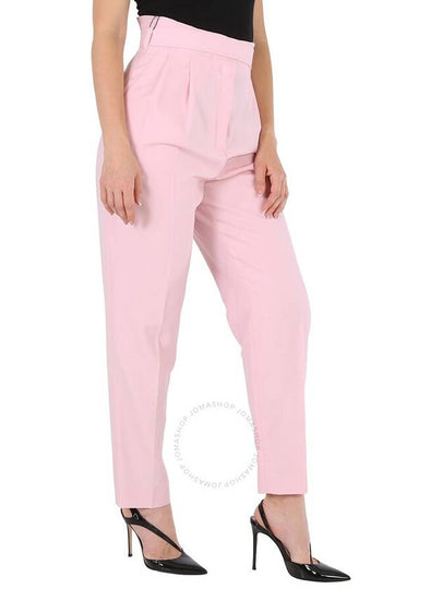 Burberry Ladies Pastel Pink Wool High-Waisted Trousers, Brand Size 8 (US Size 6) - BURBERRY - BALAAN 2