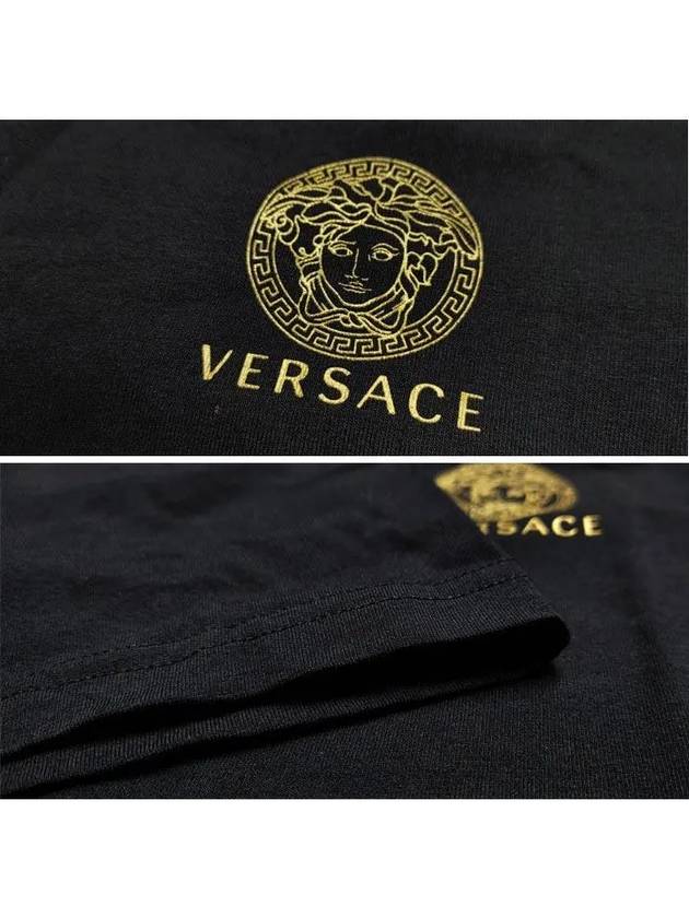 Medusa Logo Under Short Sleeve T-Shirt Black 2 Pack - VERSACE - BALAAN 5