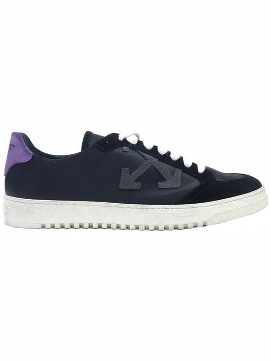 Men's Arrow Logo Purple Heel Tab 20 Low Top Sneakers Black - OFF WHITE - BALAAN 1