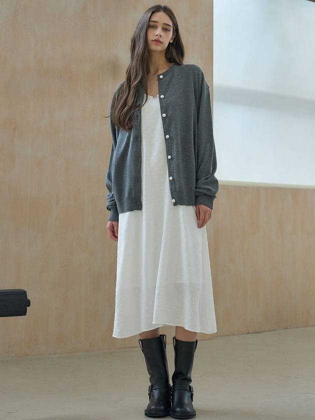 Pearl round cardigan gray - MITTE - BALAAN 7