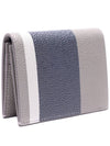 3D Stripe Card Wallet Grey - THOM BROWNE - BALAAN 4