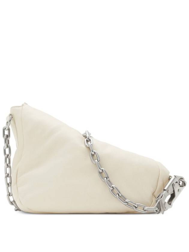 Knight Leather Small Shoulder Bag Cream - BURBERRY - BALAAN 3