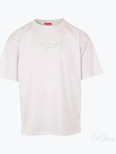 T Boxt OD Logo Cutout Short Sleeve T-Shirt White - DIESEL - BALAAN 2