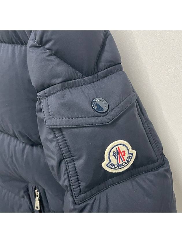 Kids Logo Patch MARAT Down Long Padded Jacket 12Y 14Y Navy 1C00010 595FD 776 - MONCLER - BALAAN 4