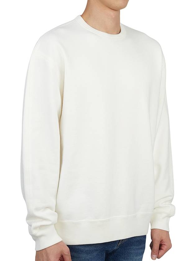 Men's Felpa Chiusa Girocollo Sweatshirt White - TEN C - BALAAN 4