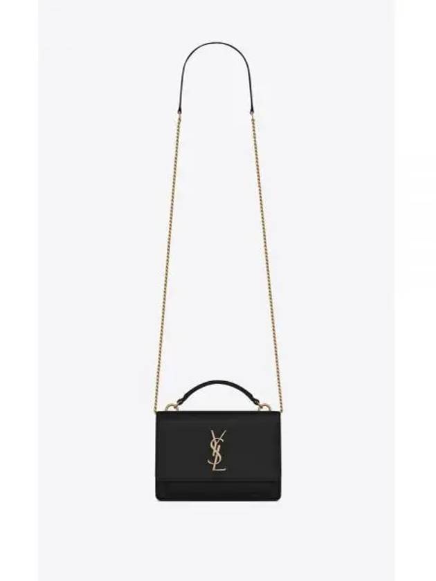 Sunset Chain Wallet Cross Bag Black - SAINT LAURENT - BALAAN 2