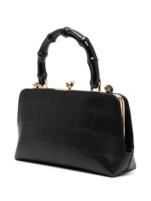 Goji Bamboo Mini Tote Bag Black - JIL SANDER - BALAAN 6