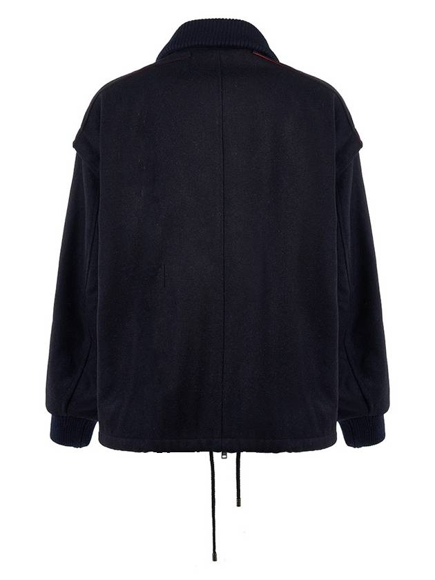 Palmeira Wool Jacket Navy - ISABEL MARANT - BALAAN 5