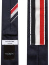 Men's Grosgrain Stripe Tie Dark Navy - THOM BROWNE - BALAAN 7