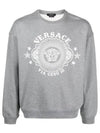 Medusa Badge Print Sweatshirt Grey - VERSACE - BALAAN 2