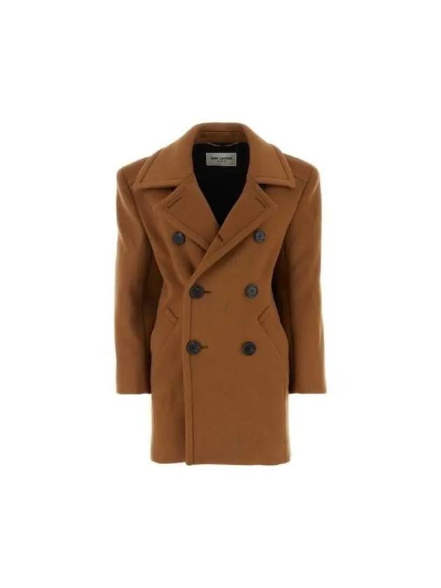 Coat 752815Y060R2577 Brown - SAINT LAURENT - BALAAN 2