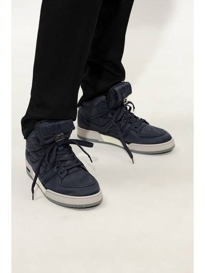 Match High Top Sneakers Blue - FENDI - BALAAN 2