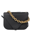 Women's Mounted Chain Cross Bag Black - BOTTEGA VENETA - BALAAN 2