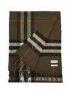 Check Cashmere Scarf Green - BURBERRY - BALAAN 2