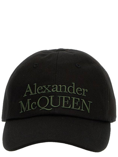 Signature Embroidered Logo Ball Cap Green Black - ALEXANDER MCQUEEN - BALAAN 2