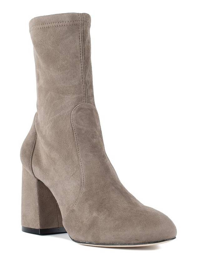 Stuart Weitzman Flareblock 85 Stretch Bootie Stone - STUART WEITZMAN - BALAAN 3