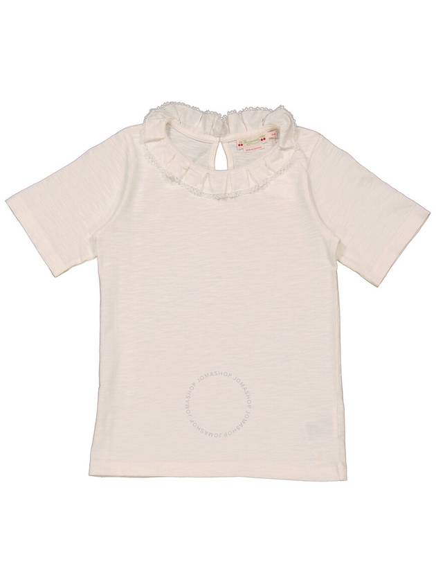 Bonpoint Girls Ecru Clea Box-Pleat Cotton T-Shirt, Size 10A - BONPOINT - BALAAN 1