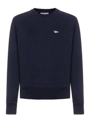 Tricolor Fox Patch Women's Sweatshirt Navy FW00308KM0001 P480 - MAISON KITSUNE - BALAAN 1