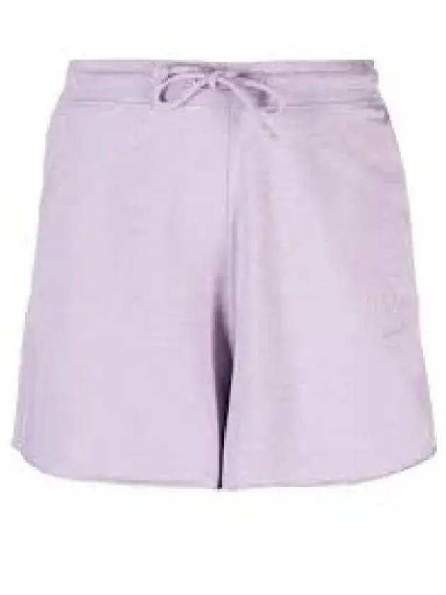 Logo Drawstring Cotton Track Shorts Purple B0480469326 - GANNI - BALAAN 2