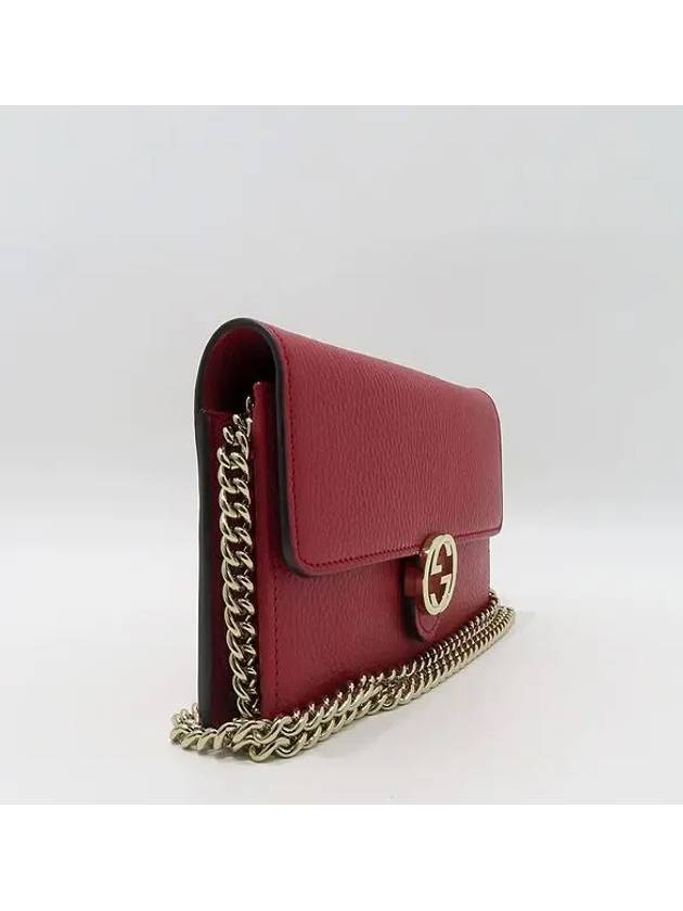 510314 Red leather GG interlocking WOC long wallet and mini crossbag - GUCCI - BALAAN 3