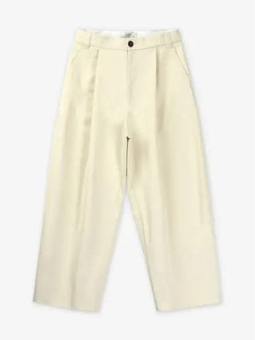 Sorte Deep Pleated Volume Pants Cream SORTESNM1248CREAM - STUDIO NICHOLSON - BALAAN 1