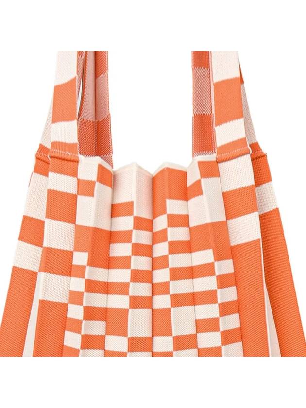 Shoulder bag grid orange - PLEATSMAMA - BALAAN 6