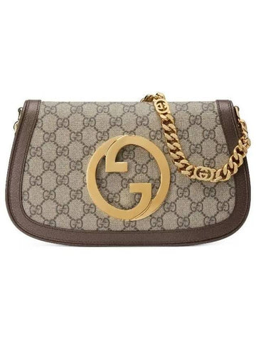 Blondie GG Canvas Shoulder Bag Beige - GUCCI - BALAAN 1