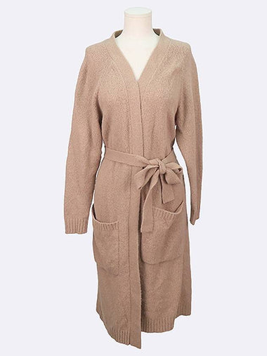 53160109 Weekend beige color regular fit women s long cardigan belt SET - MAX MARA - BALAAN 1