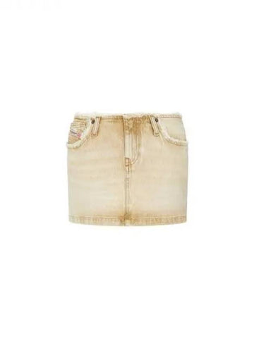 Bandless mini denim skirt DE RON beige 271220 - DIESEL - BALAAN 1