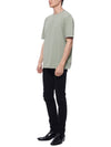 Stitched Crew Neck Short Sleeve T-Shirt Light Green - MAISON MARGIELA - BALAAN 5