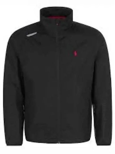 Embroidered Pony Logo Water Repellent Zip Up Jacket Black - POLO RALPH LAUREN - BALAAN 2