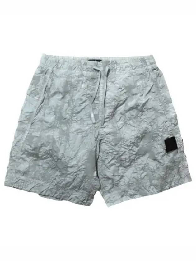 Shadow Project Hidden Badge Swim Pants Relaxed Fit Short Men s Shorts - STONE ISLAND - BALAAN 1