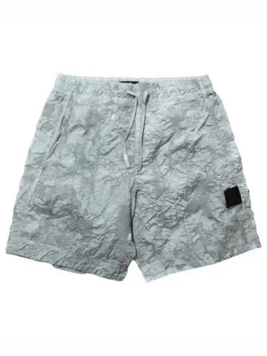 Shadow Project Hidden Badge Swim Pants Relaxed Fit Short Shorts - STONE ISLAND - BALAAN 1