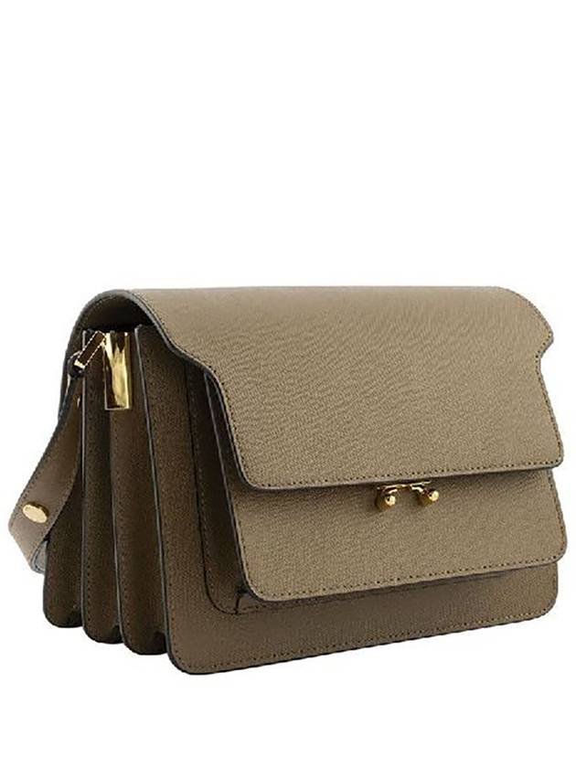 Saffiano Trunk Medium Shoulder Bag Brown - MARNI - BALAAN 5