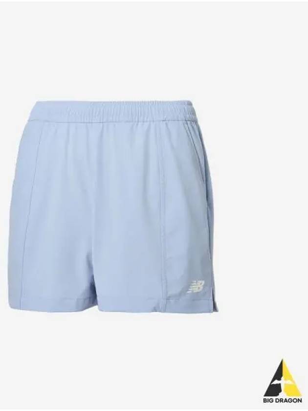 Women s 3 5 woven stretch short pants 51 Light Blue - NEW BALANCE - BALAAN 1