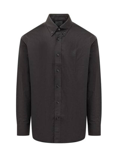 4G Embroidered Long Sleeve Shirt Black - GIVENCHY - BALAAN 2