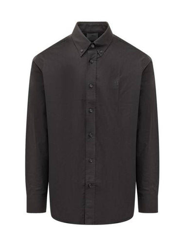 4G Embroidered Long Sleeve Shirt Black - GIVENCHY - BALAAN 1