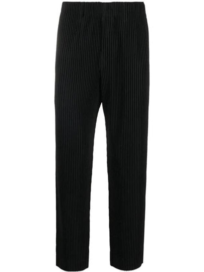 Pleated Straight Pants Black - ISSEY MIYAKE - BALAAN 2