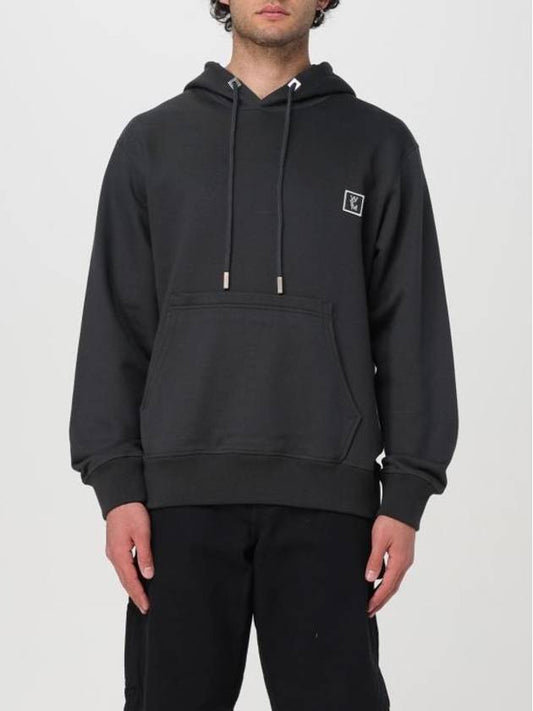 Back Logo Cotton Hoodie Dark Grey - WOOYOUNGMI - BALAAN 1