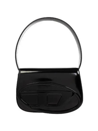 1DR Mirrored Leather Shoulder Bag Black - DIESEL - BALAAN 2