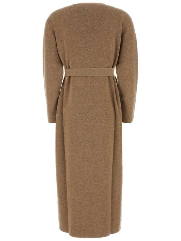 Gestro V Neck Belted Single Coat Beige - MAX MARA - BALAAN 3