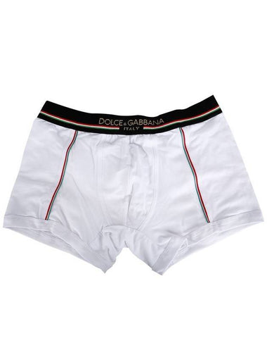 Logo Band Boxer Briefs White - DOLCE&GABBANA - BALAAN 1