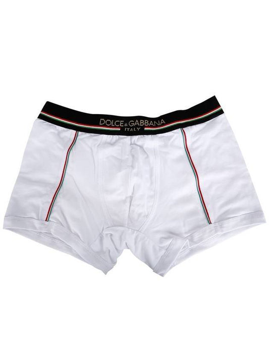 Logo Band Boxer Briefs White - DOLCE&GABBANA - BALAAN 1