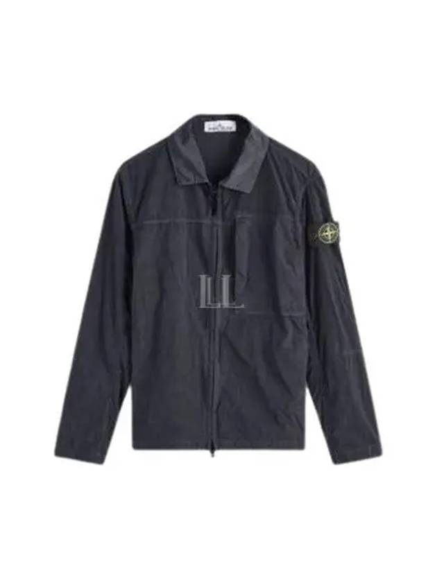 Nylon Metal Econyl Long Sleeve Shirt Navy - STONE ISLAND - BALAAN 2