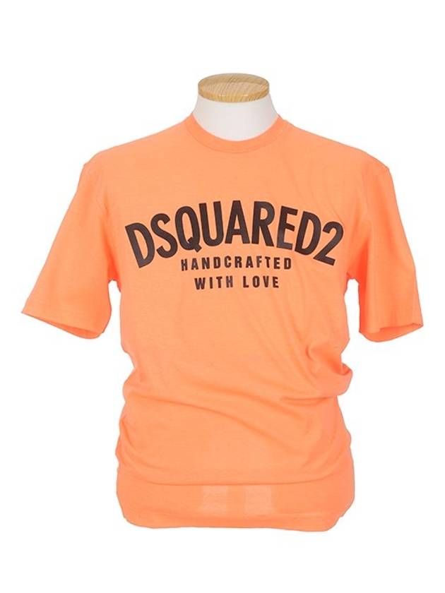 Tight Guy Short Sleeve T-Shirt Orange - DSQUARED2 - BALAAN 2