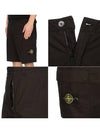 Cargo Bermuda Shorts Black - STONE ISLAND - BALAAN 4