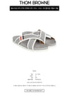 Three Stripes Buckle Cross Sandals Dark Grey - THOM BROWNE - BALAAN 3